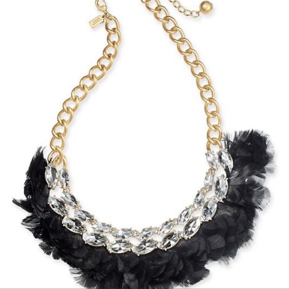 $148 Kate Spade In Full Feather Bib Statement Necklace - Picture 4 of 6